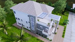 40×70 Feet House Design Plans 12×23 Meter 5 Bed 6 Bath PDF Plan & A4 Hard Copy