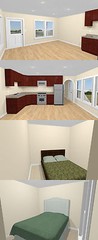 36×40 Apartment with 1-Car 1-RV Garage — PDF Floor Plan — 901 sqft — Model 1A