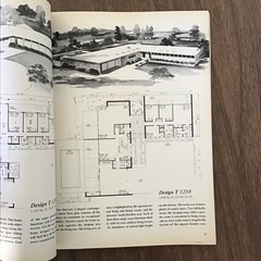 1972 vtg MCM Contemporary Home Plans 110 HOUSE Floor Plans Book SEE INDEX
