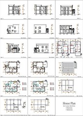 26×36 Feet House Plans 8×9 Meter 3 Bedrooms 2 Baths Terrace PDF (A4 Hard Copy)