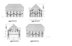 18’X24′- 24’X18′ ONE CAR GARAGE PLANS GABLE ROOF GARAGE PLAN 18-1824-GBL-7