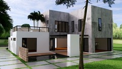 Modern House Plan 16×18 Meter 54×59 Feet 3 Beds 3 Baths Full Plan (A4 Hard Copy)