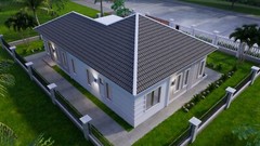 49×33 Feet House Design Plan 15×10 Meter with 3 Beds PDF Plan (A4 Hard Copy)