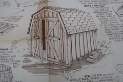 Vtg Barn Kit Build Instructional Information Ephemera 1978 Jer MFG. USA Unusual