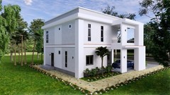 House Design Plan 12×11 Meter 40×36 Feet 4 Bedrooms PDF Plan (A4 Hard Copy)