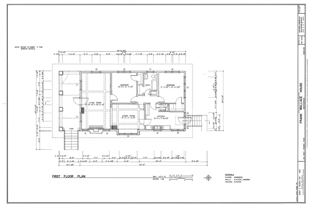 Small Home Designs, Brick Bungalow, 2 bedrooms, printed architectural plans
