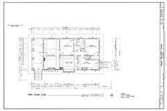 Small Home Designs, Brick Bungalow, 2 bedrooms, printed architectural plans