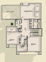 BLUEPRINTS CONTEMPORARY TWO STORY HOUSE PLAN ARCHUP #102