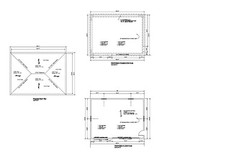 24X32 GARAGE PLANS HIP ROOF 32X24 PRINT PLANS 2 CAR PLAN #19-2432-HIP-7