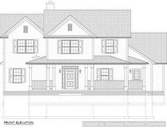 Full Set of two story 4 bedroom house plans 2,841 sq ft