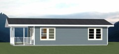 30×20 House — 2 Bedroom 1 Bath — 600 sq ft — PDF Floor Plan — Model 2C