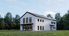 Barndominium House Plan, 5 Beds 3 bath with loft, 32’x70′ plan 2,400 sq ft | PDF