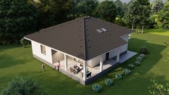 Small Modern 2 Bedroom 2 Bathroom House Floor Plan Blueprints, 116.3m2/1252SQF
