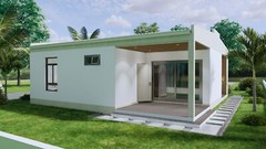 32×33 Feet Small House Plan 9.6×10 Meter 2 Bed 1 Bath PDF & A4 Hard Copy