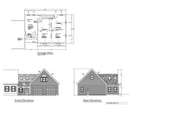 28′ X 28′ GARAGE ADDITION PLANS – CAPE STYLE GARAGE ADDITION – PLAN 23-2828-GAP-