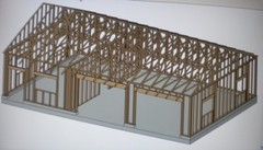 PERMIT READY 24′ X 36′ GARAGE PLAN DRAWN TO SCALE BLUEPRINTS AND MATERIALS LIST