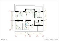 40×30 Feet House Plan 12×9 Meter 2 Beds 2 Baths Flat Roof PDF (A4 Hard Copy)