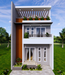 20×40 Feet House Plans 6×12 Meter 5 Bed 7 Bath Terrace R PDF Plan (A4 Hard Copy)