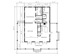 Custom Farmhouse Plan 3 bed 3.5 bath (51’x48′) Custom House Plans and Blueprint
