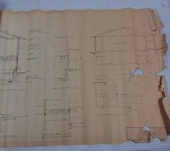 Mid Century Original 1969 Architectural Blueprints Drawings