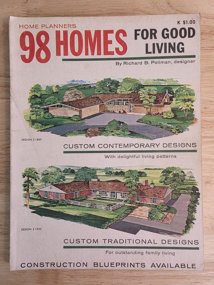 1967 Home Planners 98 Homes For Good Living