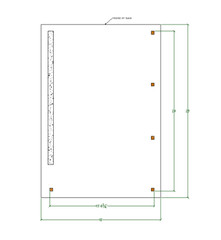 16×24 Lean to Pavilion Plans with Concrete Wall, Modern Carport Blueprints