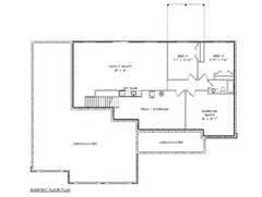 1980 Sq.Ft. Ranch house plan – 5 Bed, 3 Bath, 3 Garage, Screen Deck – PDF ONLY