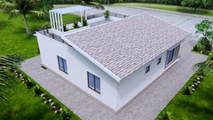 33×33 Feet Small House Plan 10×10 Meter 3 Bed 2 Bath Terrace PDF & A4 Hard Copy
