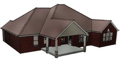 FULL Construction Set House Plans! 1800 SF Conditioned space 3 or 4 Bedrooms!