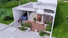 33×65 Feet House Plans 10×20 Meter 3 Bedrooms with Swimming Pool (A4 Hard Copy)