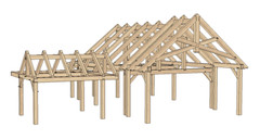 20′ x 24′ River Bend Cabin II Timber Frame Plan Set