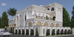 Luxury Villa Exterior Design | Mediterranean Style | High-Resolution Render |