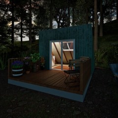 Easy To Build A Frame Cabin Plans, Changeable & Expandable, Hard Copy