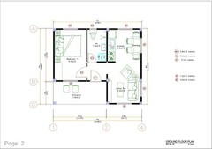 23×20 Feet Small House Design 7×6 Meter One Bedroom Gable Roof (A4 Hard Copy)