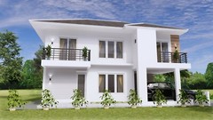 28×36 Feet House Design Plans 8.5×11 Meter 4 Beds 3 Bath PDF Plan (A4 Hard Copy)