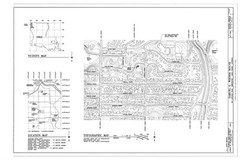 Mid-Century Modern home, stucco brick glass block, architectural PRINTED plans