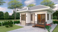 Custom Small House Plan 7×6 Meter 23×20 Feet 2 Beds 1 Bath Hip (A4 Hard Copy)