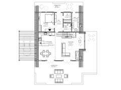 45’x57’ 4 Beds, 2 Baths A-Frame Cabin Architectural Build Plans PDF.
