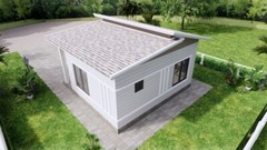 Small Home Design 6.5×6 Meter 22×20 Feet One Bed One Bath Shed (A4 Hard Copy)