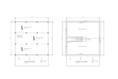 SMALL HOUSE PLAN 24X24 24X24 SMALL HOUSE RANCH GABLE ROOF PLAN # 1683 SH
