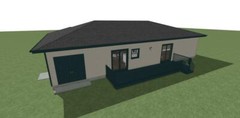 House Plans 1319 sq.ft. two bedrooms and offce space. FREE SHIPPING