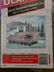 UCANDO B2065 Deck Inhancments 4 designs Plans Rebagged With Material List NOS