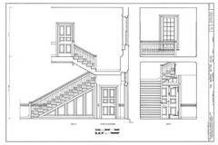 Traditional Brick House, Colonial Williamsburg architectural PRINTED PLANS