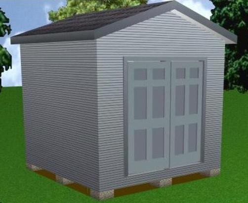 10×10 Storage Shed Plans Package, Blueprints, Material List & Instructions
