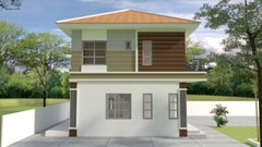 Custom House Plan 23×23 Feet 7×7 Meter 3 Beds 3 Bath Hip Roof PDF (A4 Hard Copy)