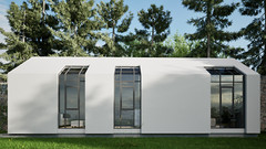 Modern Cabin House Plans 35’x12’ with CAD File & Blueprint PDF with 3D Images