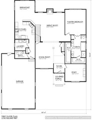 Full Set of two story 4 bedroom house plans 2,819 sq ft