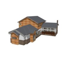 ARCHITECT DESIGNED MODERN HOUSE PLAN, 2,603 SF, 3BR, 2.5BA, MASTER SUITE, 2-CAR