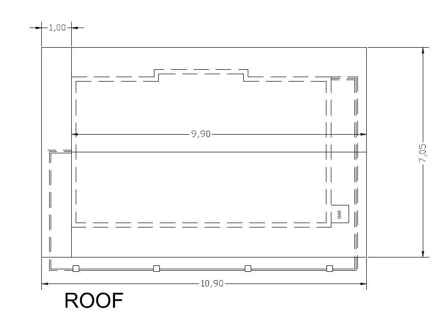 House Plan | 4 Suites 1bathroom | 1374.0 ft² and 127.65 m2 | CAD & PDF File