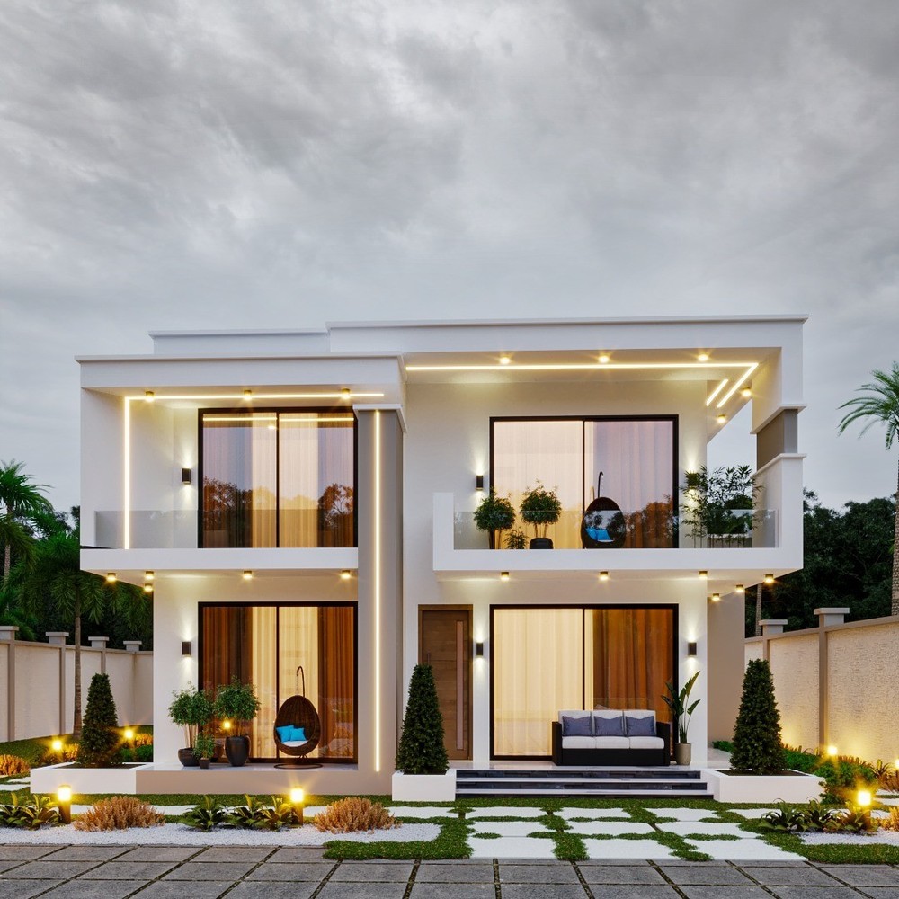 Modern 4-bedroom Luxury House Plan